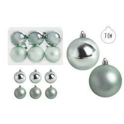 Lilium kugle 7 cm set/6 tirkiz