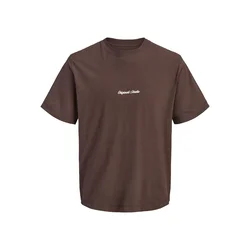 JACK & JONES Majica JORNORREBRO čokolada