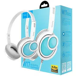 hoco. Slušalice sa mikrofonom, 3.5 mm,dužina kabela 1.5 met,bijela - W17 Delightful Headphones MIC WH