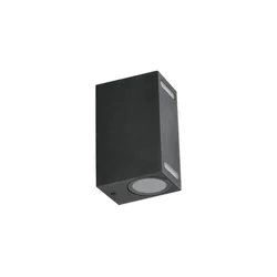 Spoljno zidno svetlo QUERK 2xGU10/35W/230V IP54 15 cm crno