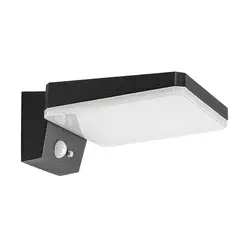 RABALUX Lasset Solarna zidna lampa, LED, IP54, 4.4W, 200lm, Crna