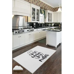 Conceptum Hypnose Tepih Wookece171, 100x300 cm, Bijelo-crni