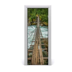 tulup.si Samolepilni tapete na vratih Viseči most 75x205 cm