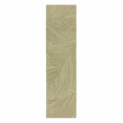 Zelen volneni tekač 60x230 cm Lino Leaf - Flair Rugs
