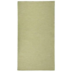 Vanjski tepih ravnog tkanja 80 x 150 cm zeleni