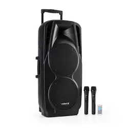 VONYX SPX-PA9210 sound system 2X10 USB, SD/MMC Bluetooth, punjiva baterija 4-6 h