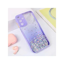 TERACELL Maska Frame Glitter za Samsung A156 Galaxy A15 5G Ljubičasta