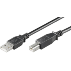 Microconnect USBAB05B 0.5m USB A USB B Male Male Black USB cable