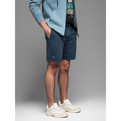 Ombre BASIC mens cotton sweat shorts - navy blue