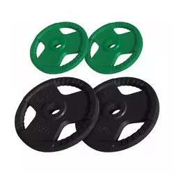 GORILLA SPORTS Set gumiranih olimpijskih tegova (2x5 kg i 2x10 kg)
