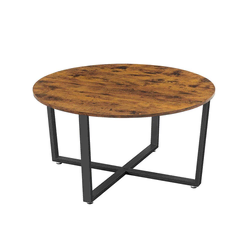 Songmics Klubska mizica, 88x88x47 cm, rjava