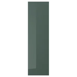 KALLARP Vrata, visoki sijaj temna sivo zelena, 40x140 cm