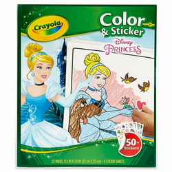 CRAYOLA Bojanka sa stikerima Princess