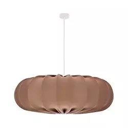Luster na sajli CAFEE 1xE27/40W/230V, prečnika 66 cm, braon