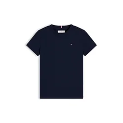 TOMMY HILFIGER Majica Essential mornarska / rdeča / bela