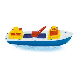 Tovornja ladja, majhna plastična igrača velikosti 30 cm