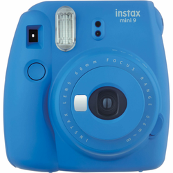 Fujifilm Instax Mini 9 Cobalt Blue plavi polaroid Fuji fotoaparat s trenutnim ispisom fotografije  Fujinon 60mm f/12.7 objektiv