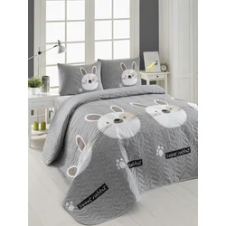 Lessentiel Maison Komplet posteljine Tavşancik, 200x220 cm, Sivi