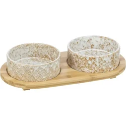 Trixie Set Set činija keramika / bambus 2x300ml