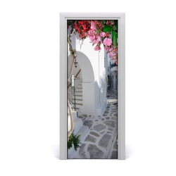 tulup.si Tapete na vratih Grški vasi 95x205 cm