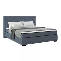 Box Krevet Maya C 200/220 cm , sivo-plava