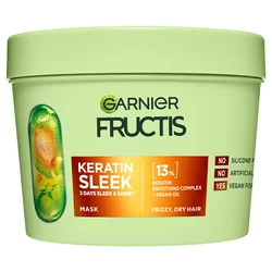 Garnier Maska za nezaglađenu suvu kosu Fructis Keratin, 370ml