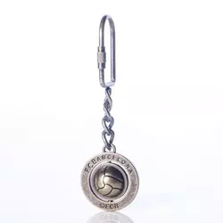 FC Barcelona swivel ball keyring