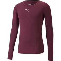 Majica z dolgimi rokavi Puma LIGA Baselayer Tee LS Grape Wine