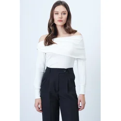 Trend Alaçati Stili Majica bela