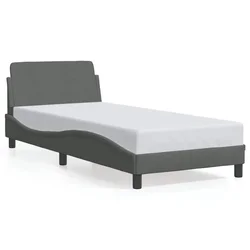 Vidaxl Posteljni okvir Dover temno siv 80x200 cm blago