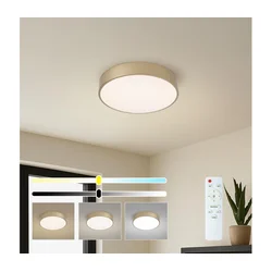 Brilagi - LED prigušiva stropna svetiljka POOL LED/36W/230V, prečnika 30 cm, zlatna + daljinski upravljač