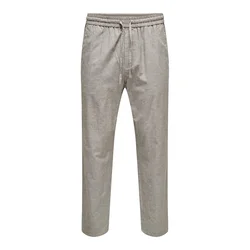 Only & Sons Hlače Linus Crop 0007  siva