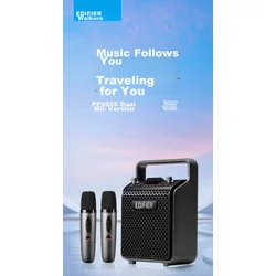 Edifier Bežični karaoke zvučnik sa 2 mikrofona PK205S, Bluetooth, Sivi