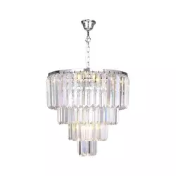 Zuma Line 17106/4+1-CHR - Kristalni luster na lancu AMEDEO 5xE14/40W/230V