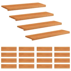 Vidaxl Stopnice 20 kos 100 x 25 x 2 cm Svetlo rjava Trda bukovina