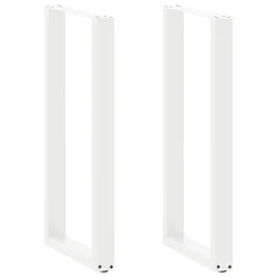 Noge za barski stol U-oblika 2 kom Bijele 40 x (100-101) cm Čelik