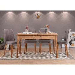 HANAH HOME Trpezarijski sto i stolice Santiago Atlantic-Grey