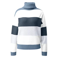 QS Pulover modra/pastelno modra/temno modra/bela