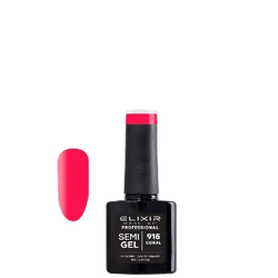 Elixir Gel lak za nokte 915 Coral, 8ml, Crveni