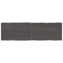 Stolna ploča tamnosmeđa 200x60x(2-4) cm obrađena hrastovina