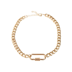 Necklace with clasp - gold color