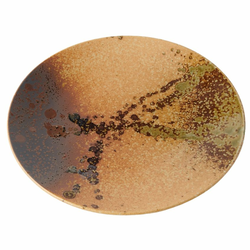 Jedilni krožnik WABI SABI, 28,5 cm, rjava, keramika, MIJ