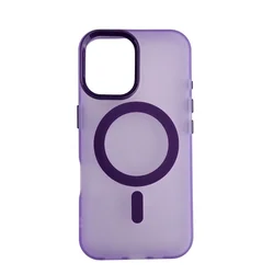 Silikonska futrola Magsafe FLURO COLOR Iphone 16 LJUBIČASTA
