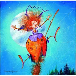 Grafika - Puzzle François Ruyer - The Witch - On a broom - 1 000 kosov