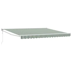 Električna retraktabilna tenda Zelena 400 × 300 cm