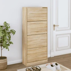 Ormarić za cipele boja hrasta 63x24x147 cm konstruirano drvo