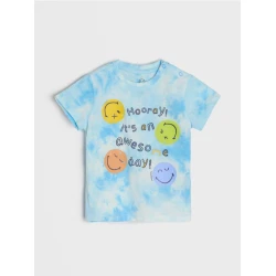 Sinsay - Majica s kratkim rukavima s tie-dye efektom SmileyWorld® - šareno