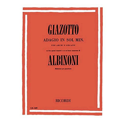 ALBINONI:ADAGIO IN SOL MINORE PER PIANOFORTE