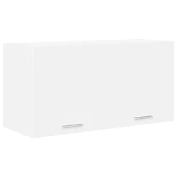Vidaxl Viseča omarica z vrati Bela 80 x 31 x 40 cm Konstruiran les