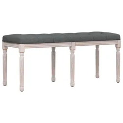 Vidaxl Klop temno siva 110x40x49 cm blago